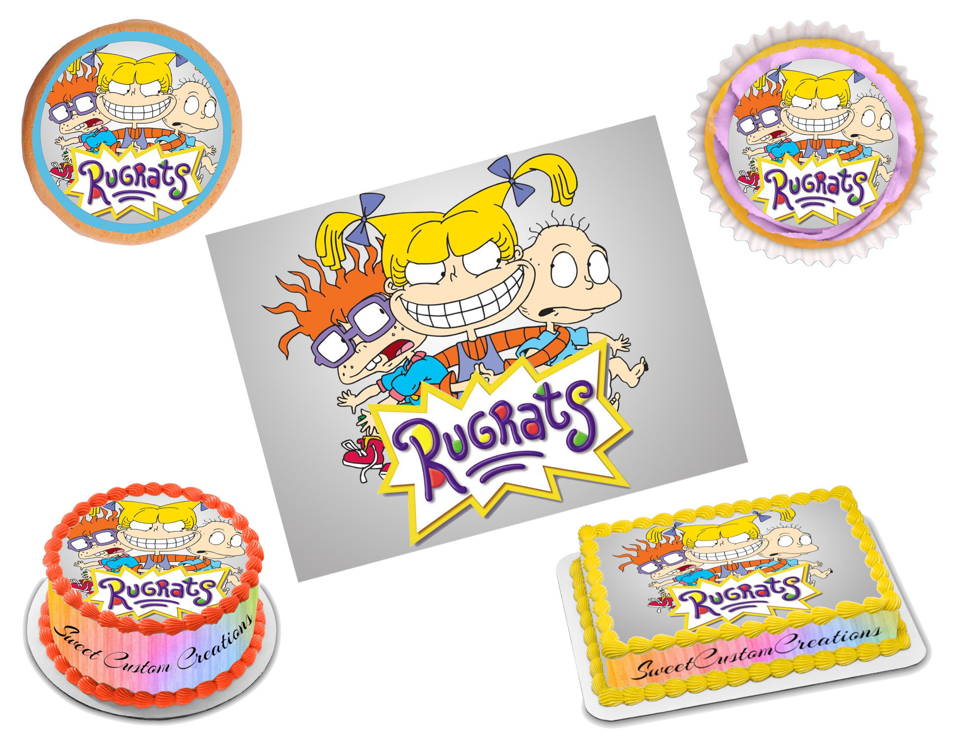 Rugrats Edible Image Frosting Sheet #7 (70+ sizes)