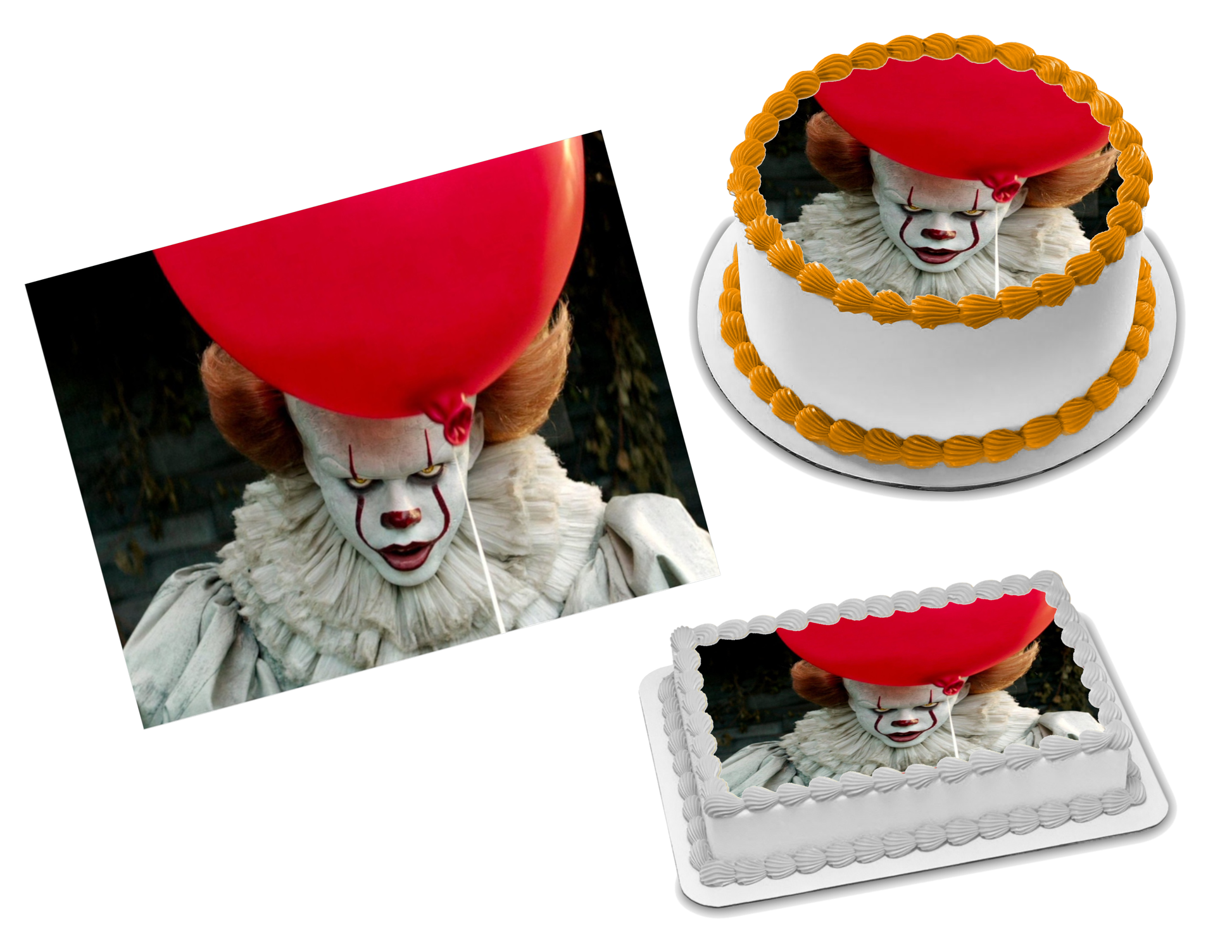 It Movie Pennywise Edible Image Frosting Sheet #8 (70+ sizes)