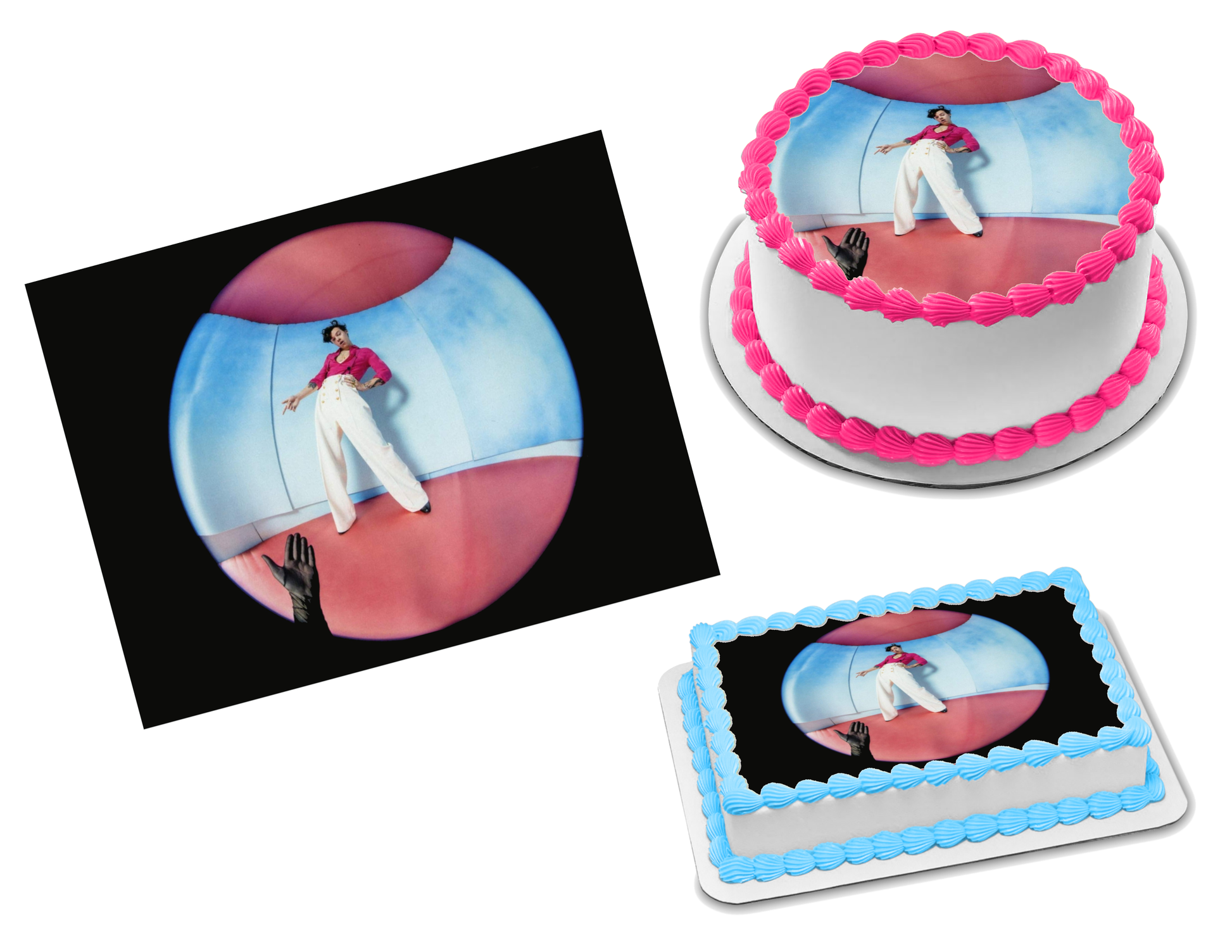 Harry Styles Edible Image Frosting Sheet #8 (70+ sizes)