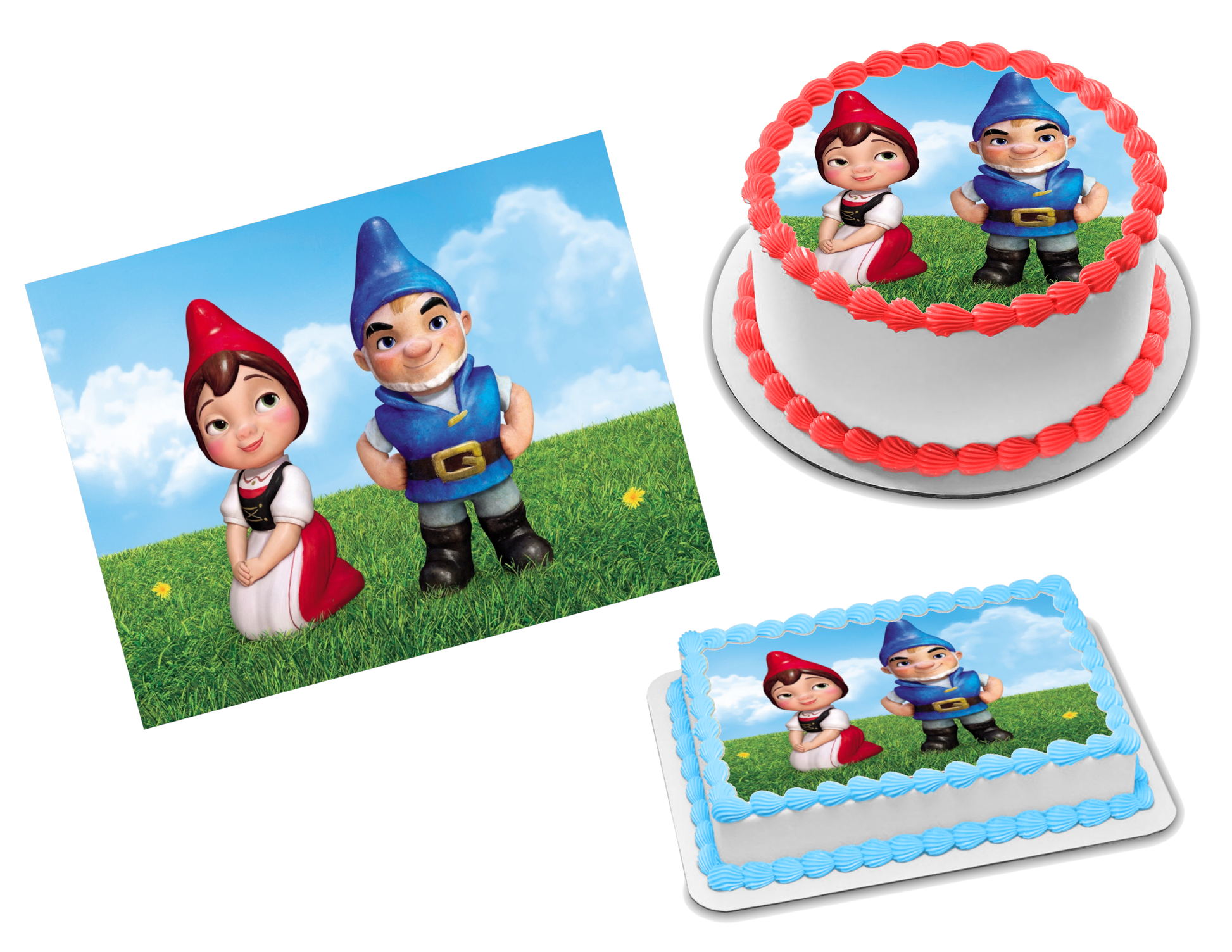 Gnomeo and Juliet Edible Image Frosting Sheet #8 Topper (70+ sizes)