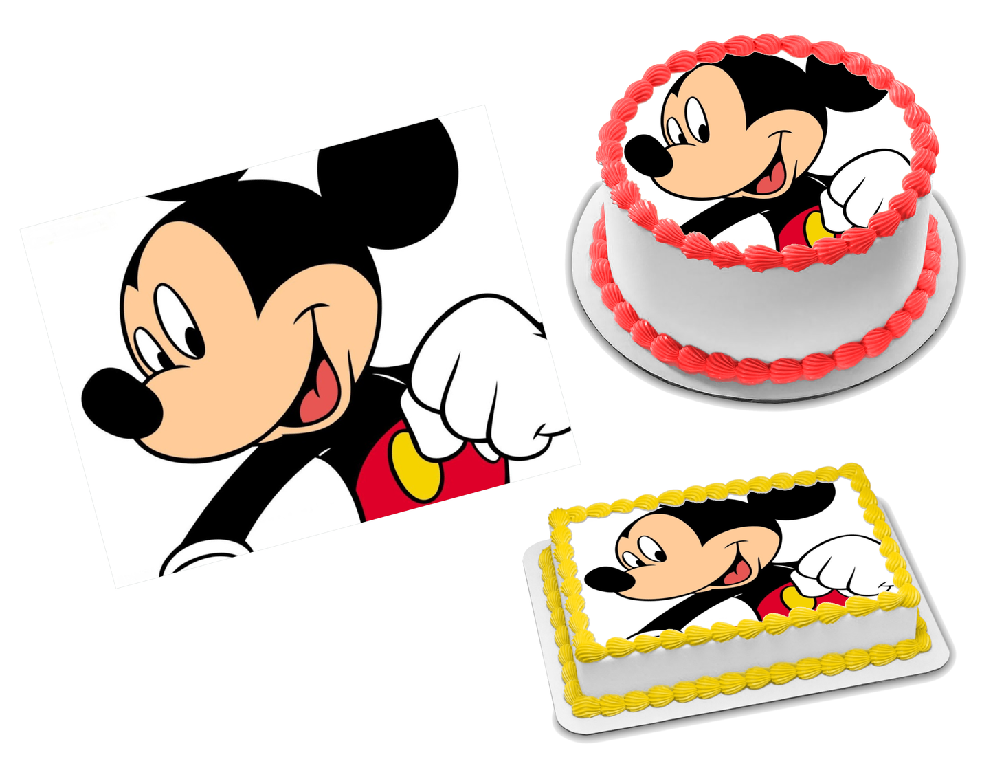 Mickey Mouse Edible Image Frosting Sheet #8 (70+ sizes)