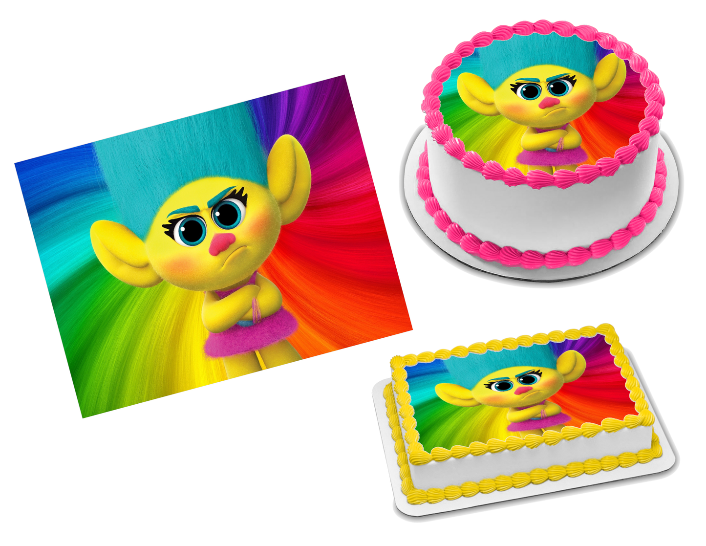 Trolls Smidge Edible Image Frosting Sheet #8 (70+ sizes)