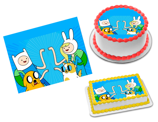 Adventure Time Edible Image Frosting Sheet #8 Topper (70+ sizes)