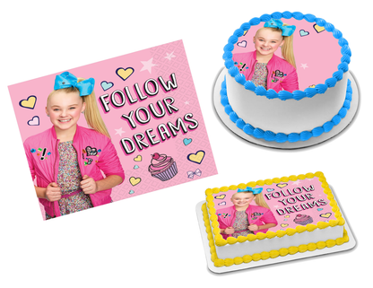 JoJo Siwa Edible Image Frosting Sheet #8 (70+ sizes)