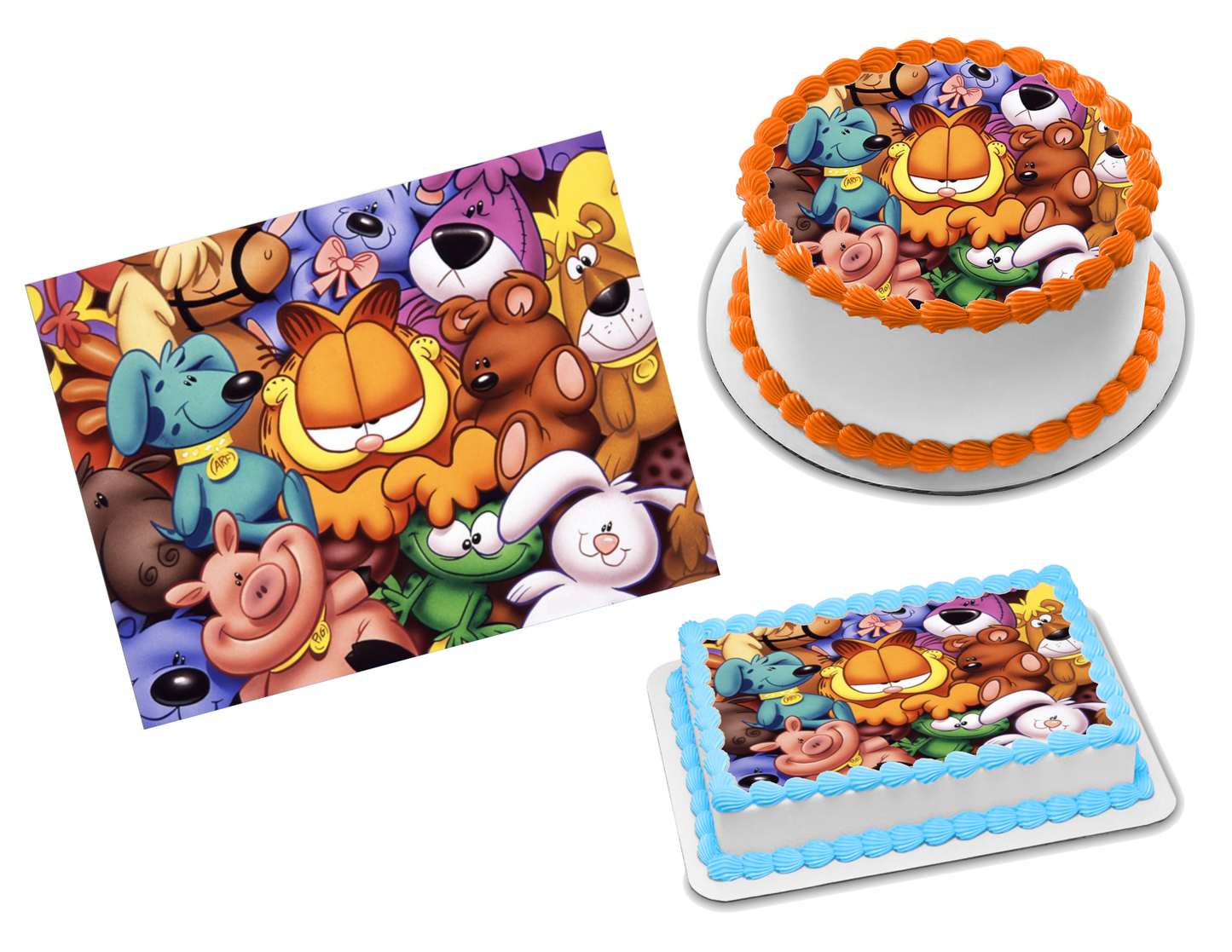 Garfield Edible Image Frosting Sheet #8 Topper (70+ sizes)