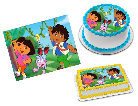 Dora the Explorer Edible Image Frosting Sheet #8 Topper (70+ sizes)