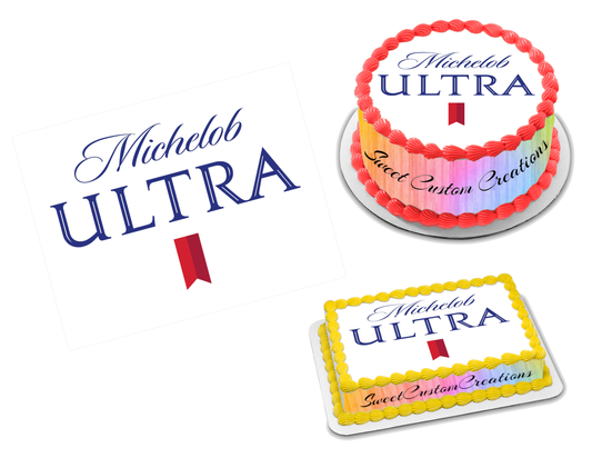 Michelob Ultra Edible Image Frosting Sheet #8 (70+ sizes)