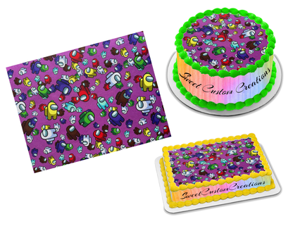 Among Us Edible Image Frosting Sheet #8 Topper (70+ sizes)