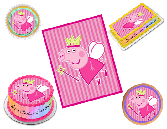 Peppa Pig Edible Image Frosting Sheet #8 (70+ sizes)