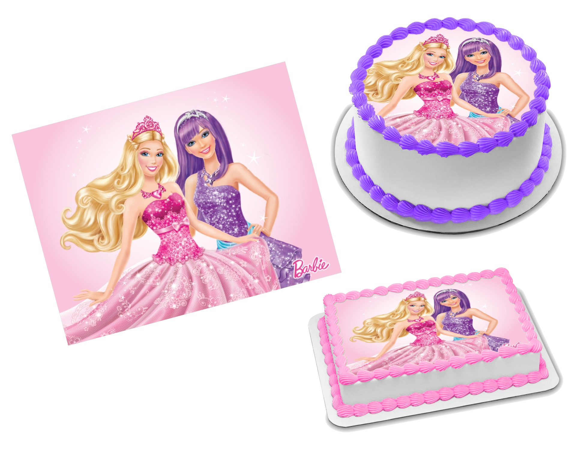 Printable Cake Topper Doll Princess Cake Topper Personalized