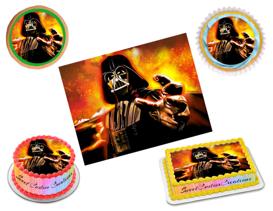Darth Vader Star Wars Edible Image Frosting Sheet #8 (70+ sizes)