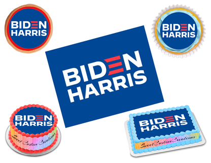 President Joe Biden Kamala Harris Edible Image Frosting Sheet #8 (70+ sizes)