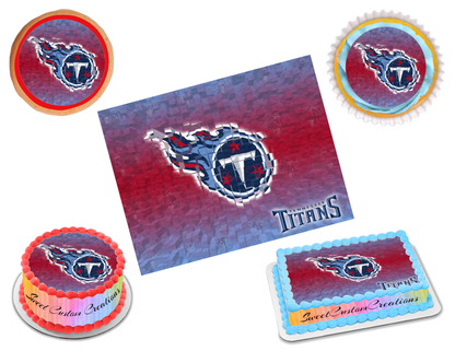 Tennessee Titans Edible Image Frosting Sheet #8 (70+ sizes)