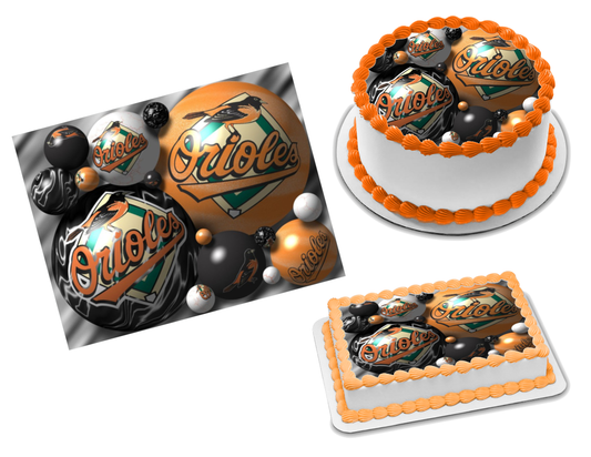 Baltimore Orioles Edible Image Frosting Sheet #8Z Topper (70+ sizes)