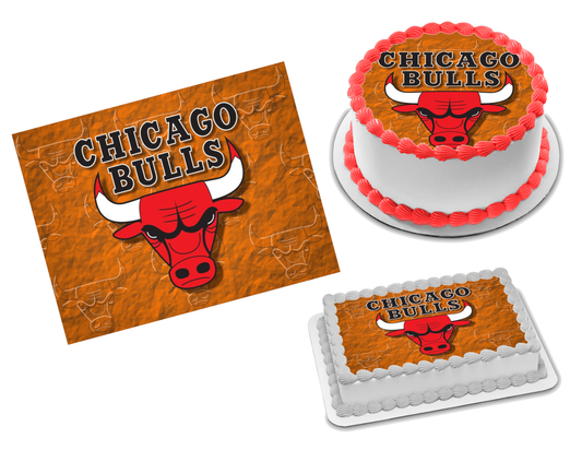 Chicago Bulls Edible Image Frosting Sheet #9 Topper (70+ sizes)