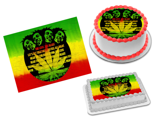 Bob Marley Edible Image Frosting Sheet #9 Topper (70+ sizes)