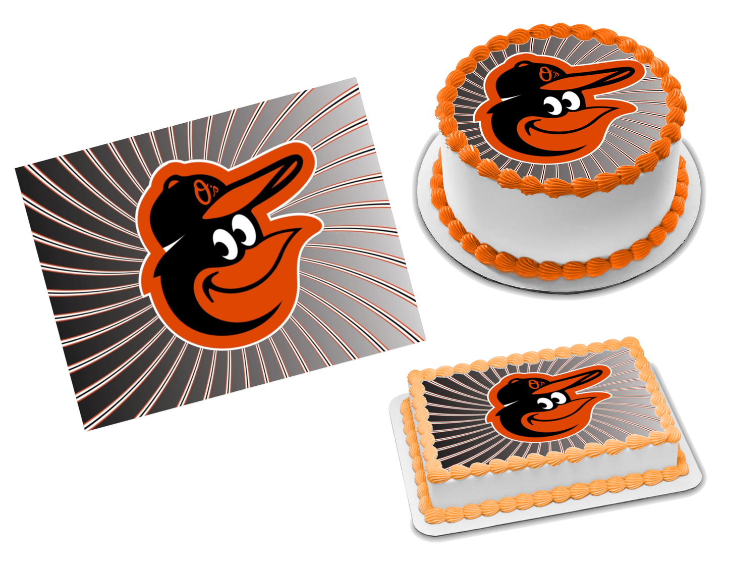 Baltimore Orioles Edible Image Frosting Sheet #9 Topper (70+ sizes)