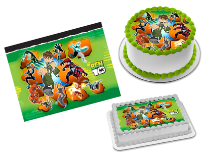 Ben 10 Edible Image Frosting Sheet #9 Topper (70+ sizes)