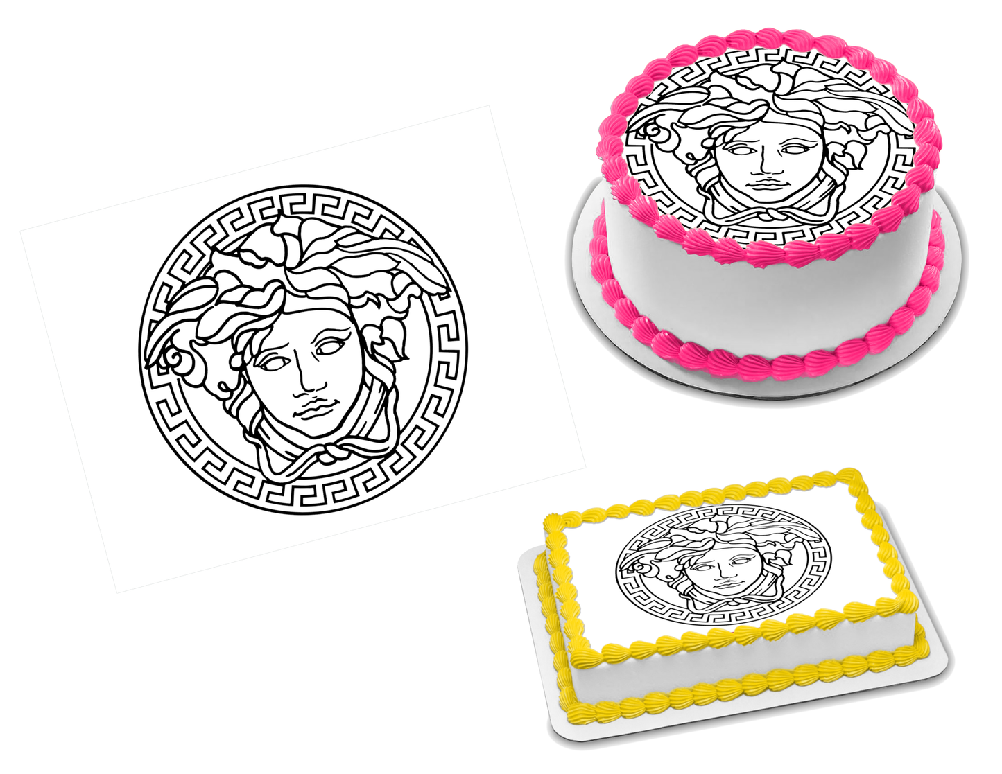 Versace Edible Image Frosting Sheet #9 (70+ sizes)