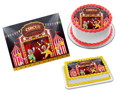 Circus Edible Image Frosting Sheet #9 Topper (70+ sizes)