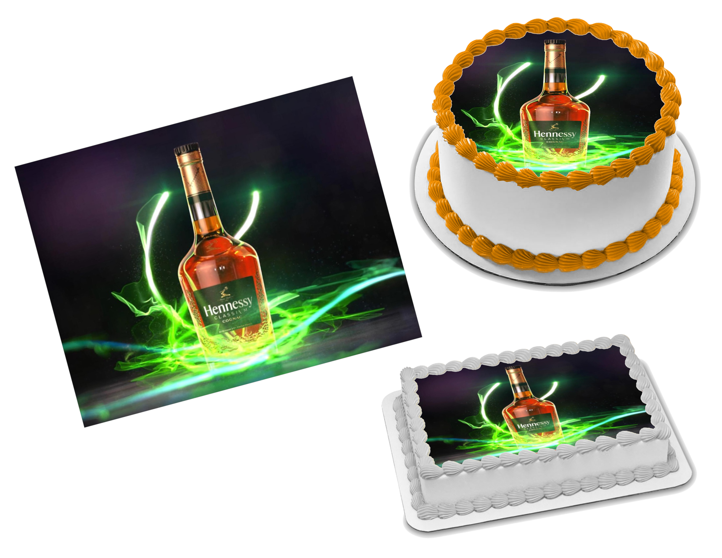 Hennessy Edible Image Frosting Sheet #9 (70+ sizes)