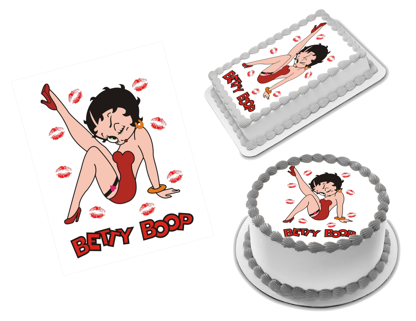 Betty Boop Edible Image Frosting Sheet #90 Topper (70+ sizes)